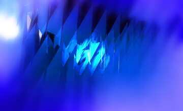 FX №183216 Blue futuristic shape. Computer generated abstract background. Frame Blur