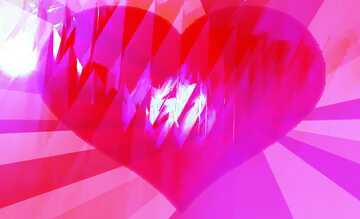 FX №183298 Blue futuristic shape. Computer generated abstract background. Love Heart Card Rays Red Greeting...