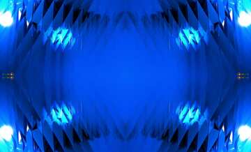 FX №183230 Blue futuristic shape. Computer generated abstract background. Pattern Frame