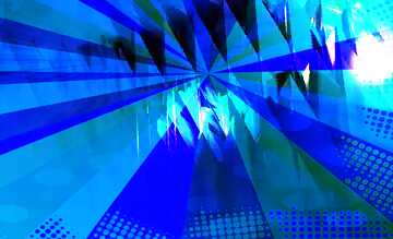FX №183601 Blue futuristic shape. Computer generated abstract background. Rays Graphics Information Texture