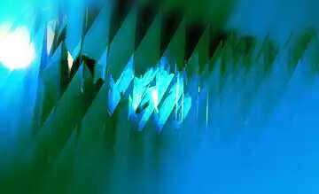 FX №183222 Blue green futuristic shape. Computer generated abstract background. Blurring