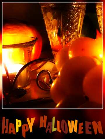 FX №183971 Romance wine card background happy halloween