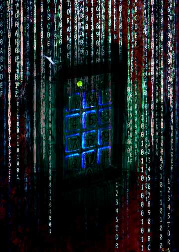 FX №183833 Digital door lock enterprise matrix style