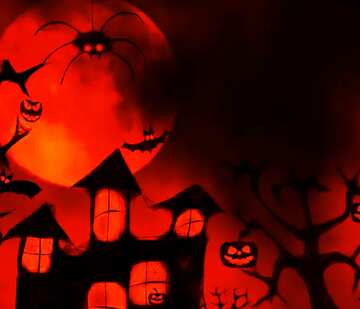 FX №183899 Red  halloween background