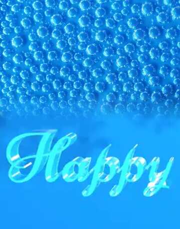 FX №183035 Happy glass blue background Blue Bubbles Texture
