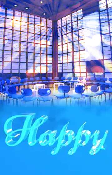 FX №183149 Happy glass blue background Conference