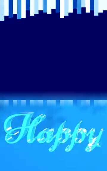 FX №183006 Happy glass blue background Frame Lines