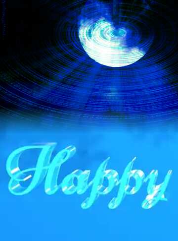 FX №183059 Happy glass blue background Moon Technology Futuristic Space