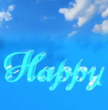 FX №183062 Happy glass blue background Sky