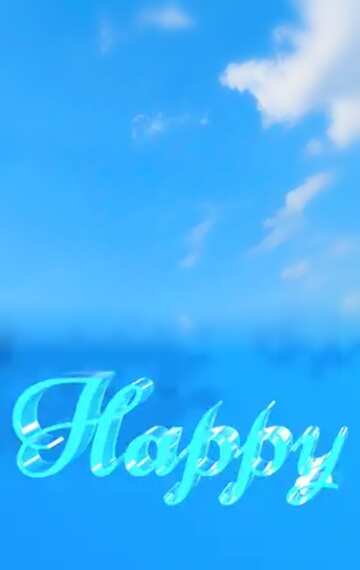 FX №183063 Happy glass blue background Sky