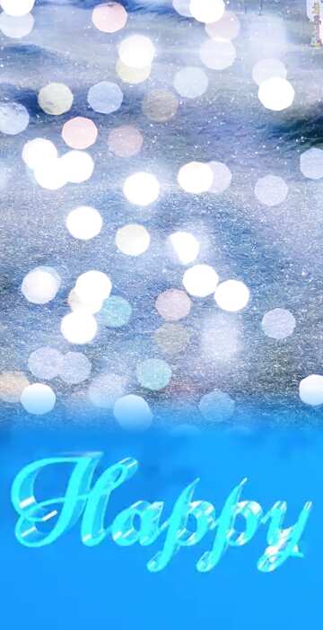FX №183134 Happy glass blue background Snow