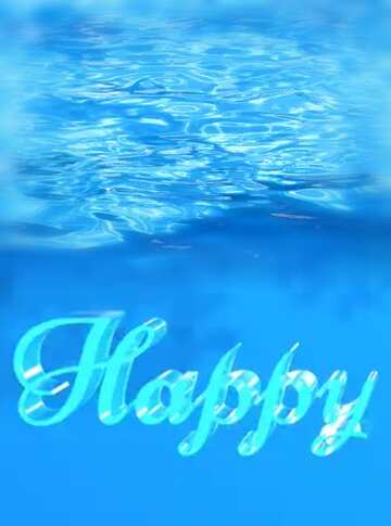 FX №183072 Happy glass blue background Water Pool