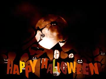 FX №183890 happy Halloween dark background