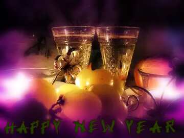 FX №183968 happy new year Romance wine background