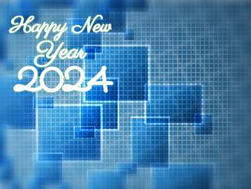 FX №183774 Happy new year 2024  Technology background