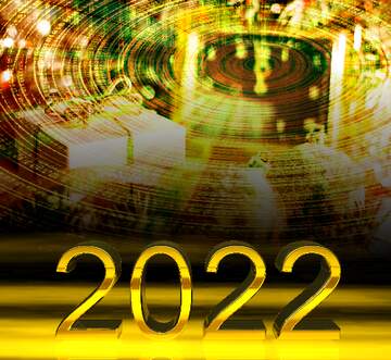 FX №183877 New Year 2022   Technology Futuristic background