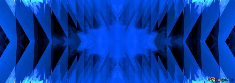 Blue futuristic shape. Computer generated abstract background. Pattern №51524