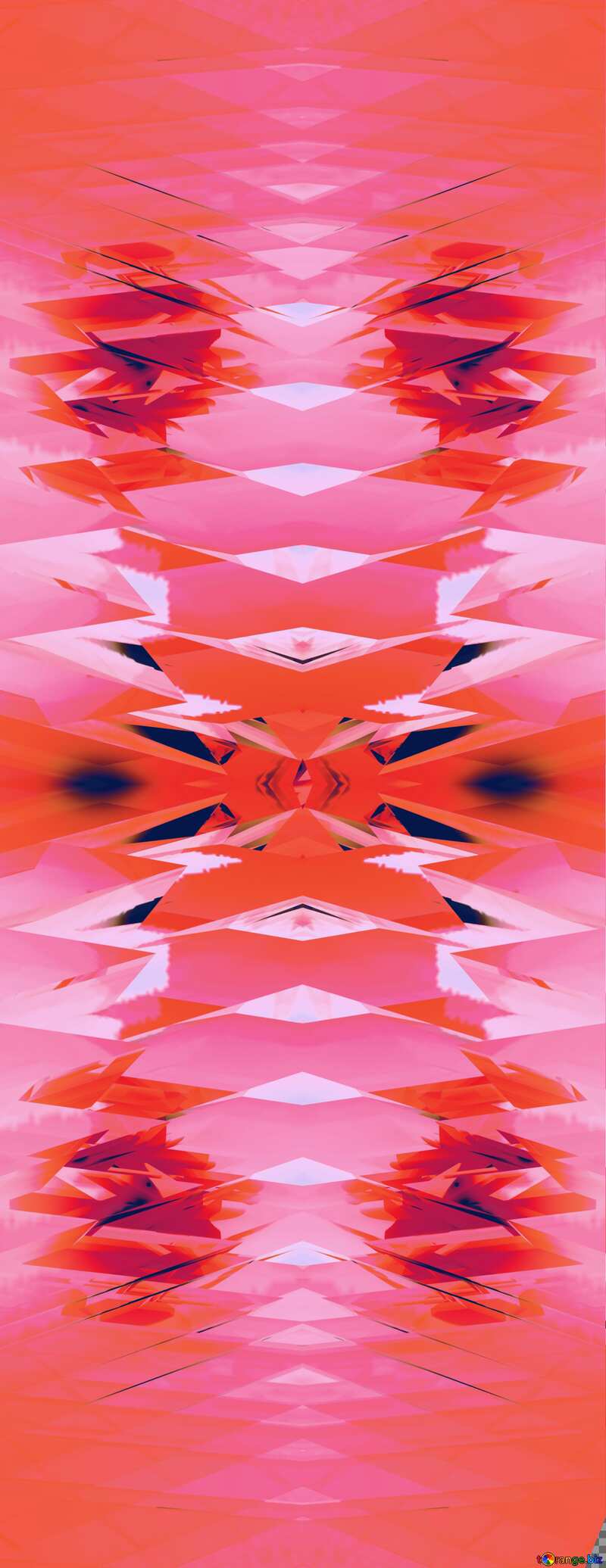 Futuristic abstract pink symmerty water ripples №51524