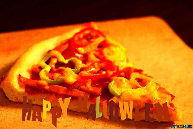 pizza Cut heart happy halloween №38025