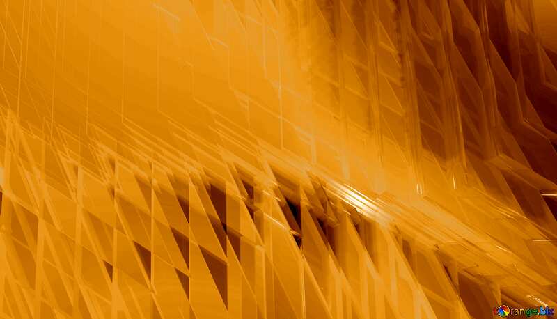 dark  Yellow futuristic shape.  Glass polygonal triangle lights mirrors pattern  design. №51525