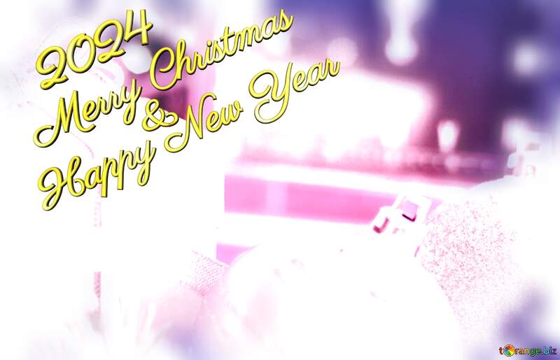 New Year 2024   Greeting card blur frame №15364
