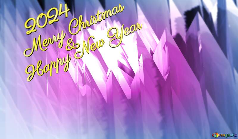 Merry Christmas And Happy New Year 2024 Background Abstract Shape Futuristic №51524