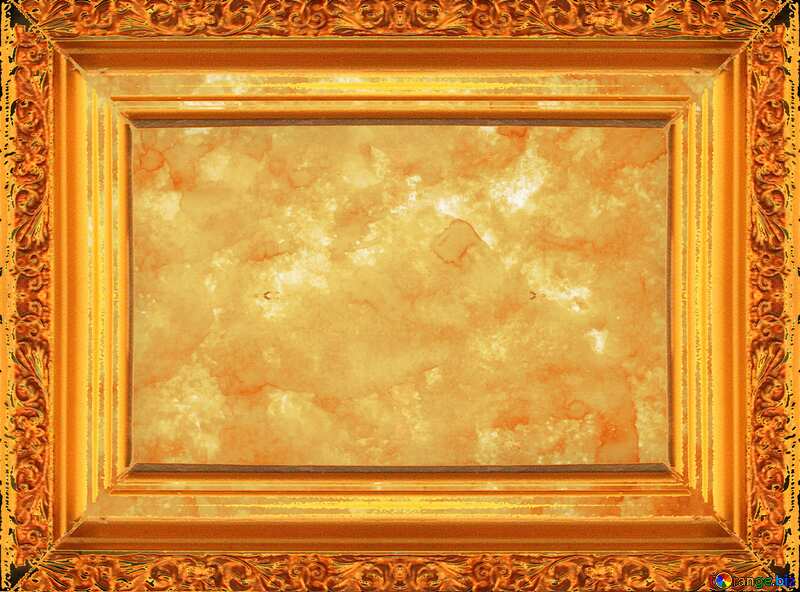 Ancient paper gold frame №29140