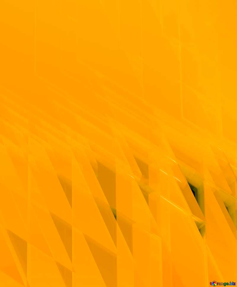 Yellow futuristic shape.  Glass polygonal triangle lights mirrors pattern  design. №51525