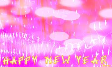 FX №184502 Blue lights of an electric garland background Happy New Year