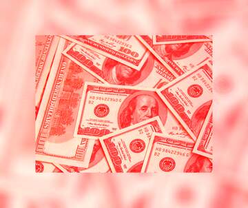 Dollars red background Download free picture №184117