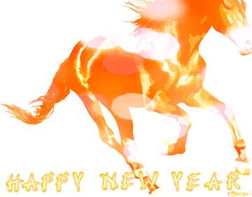 FX №184188 Horses Happy New Year.