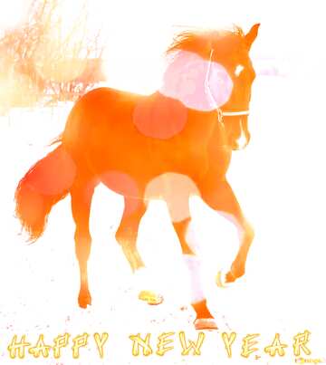 FX №184215 Horses Happy New Year.