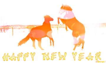 FX №184231 Horses Happy New Year.