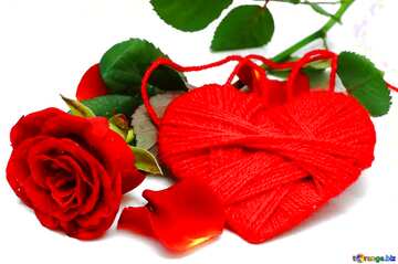 FX №184774 Heart flower rose  template