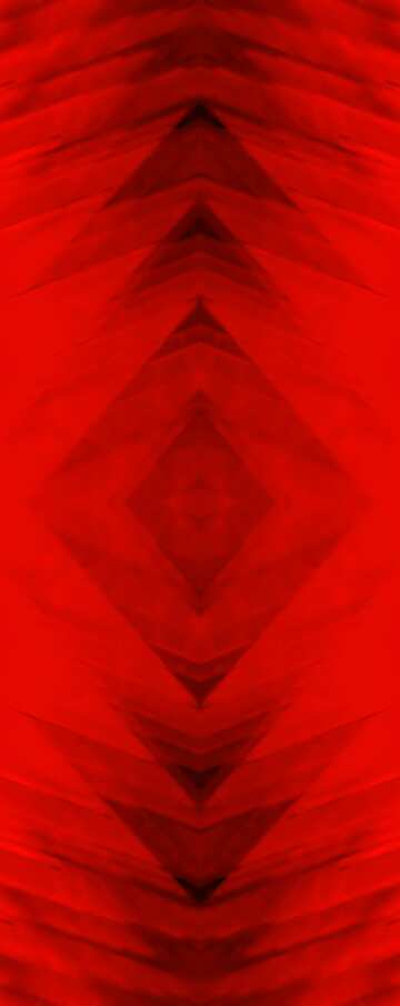 FX №184280 Red futuristic shape.  3D rendering geometric technology illustration.  Geometric Pattern