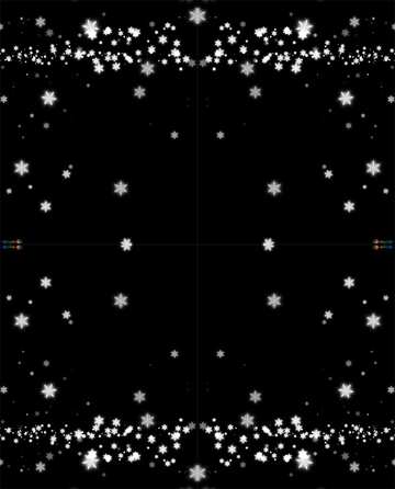 FX №184025 Dark falling snowflakes background pattern frame