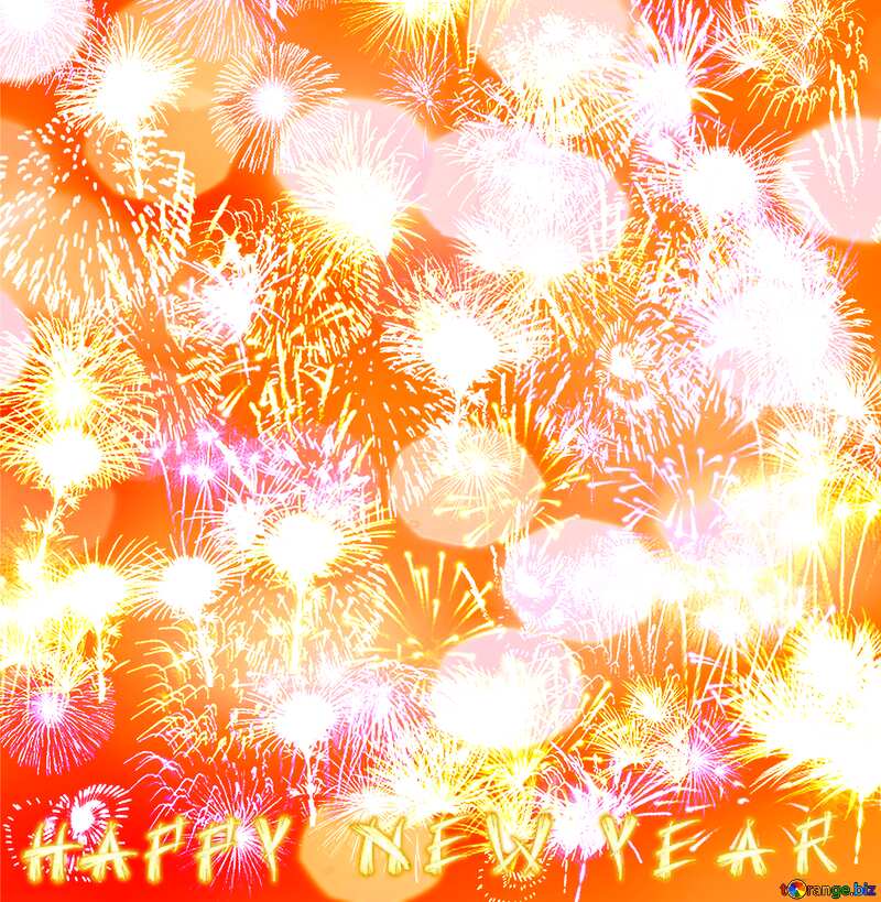 Background fireworks Happy New Year №39942