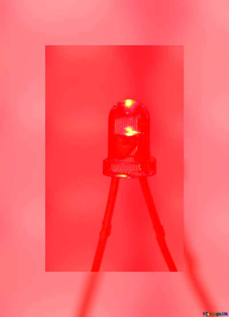 LED red fuzzy border №41401