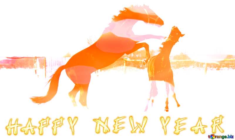 Download free picture Horses Happy New Year. on CC-BY License ~ Free