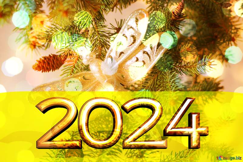 Dragonfly Christmas background 2022 new year №18395