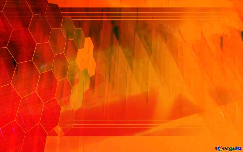 Red futuristic shape.  3D rendering geometric technology illustration.  Business Tech Presentation Concept №51526