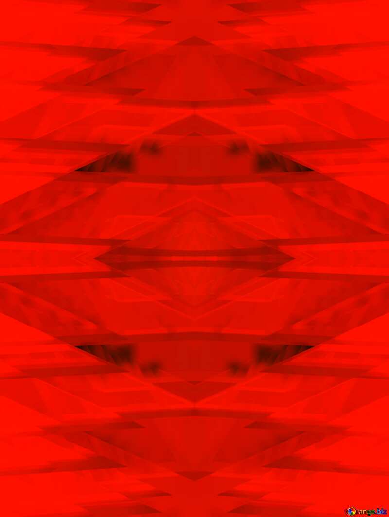 Red futuristic shape.  3D rendering geometric technology illustration.  Pattern №51526