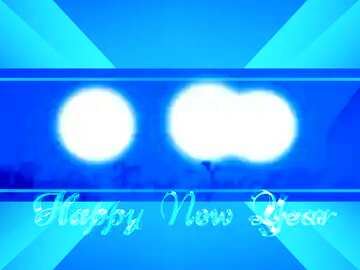 FX №185093 Happy New Year blue background Frame Card Greeting