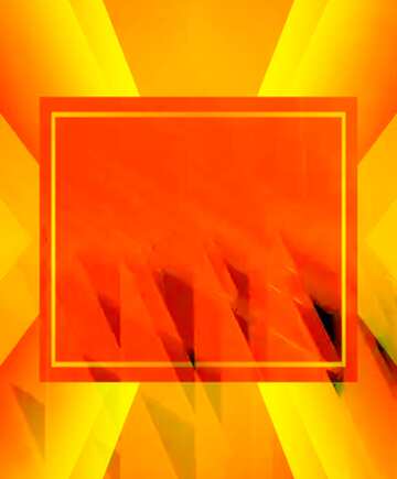 FX №185395 Yellow futuristic shape.  Glass polygonal triangle lights mirrors pattern  design.   powerpoint...