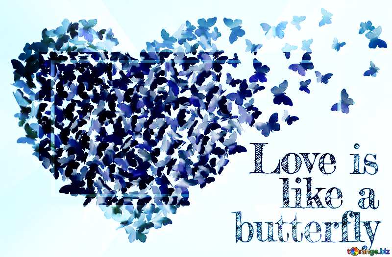 Love concept butterflies with heart   powerpoint website infographic template banner layout design responsive brochure business №49682