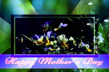 FX №186486  Bouquet of forest flowers Pretty Lettering Happy Mothers Day powerpoint website infographic...