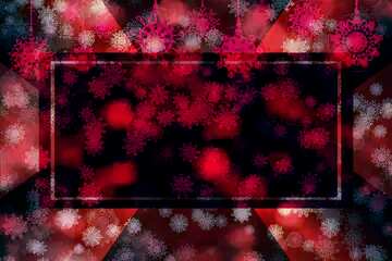 FX №186803 Red Winter background with snowflakes powerpoint website infographic template banner layout design...