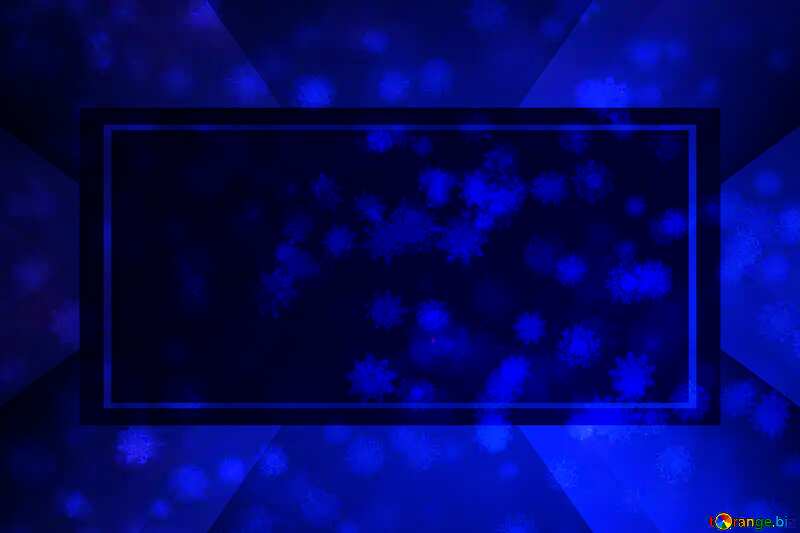 Blue Snowflake background powerpoint website infographic template banner layout design responsive brochure business №40700