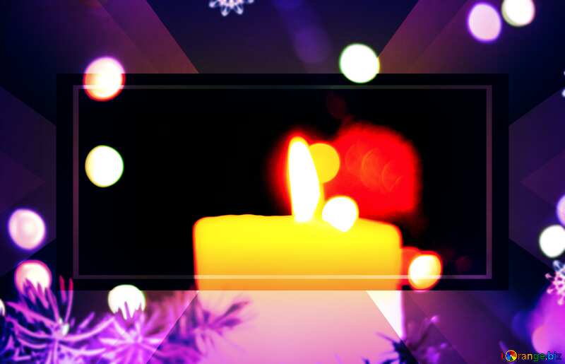 Background Christmas candle snowflake powerpoint website infographic template banner layout design responsive brochure business №40724