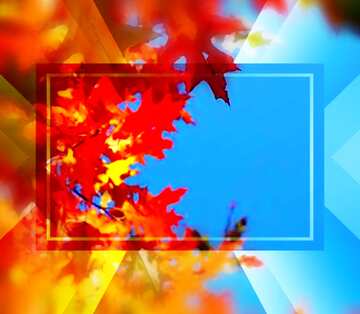 FX №187245 Autumn leaves background powerpoint website infographic template banner layout design responsive...